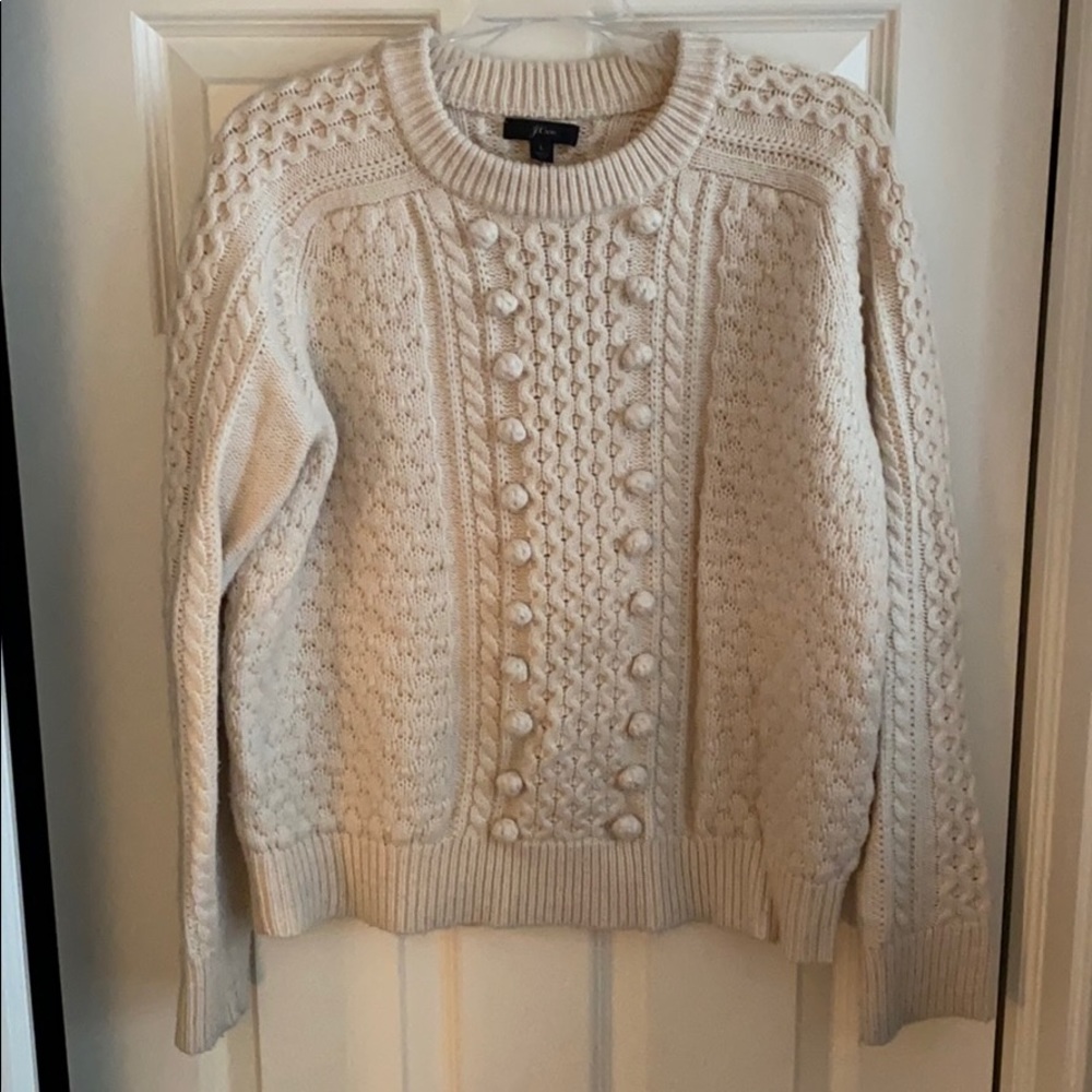 J. Crew Pom Pom Sweater